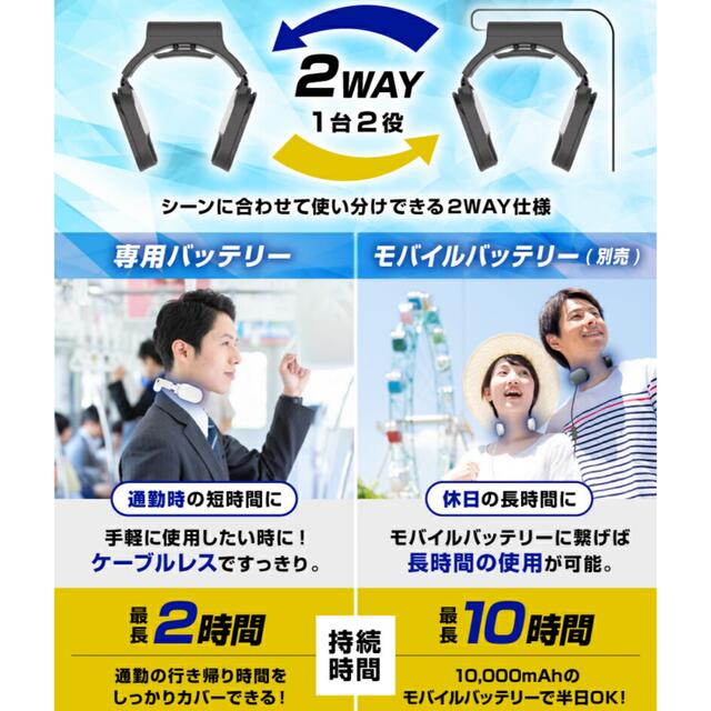 ネッククーラー スマホ/家電/カメラの冷暖房/空調(扇風機)の商品写真