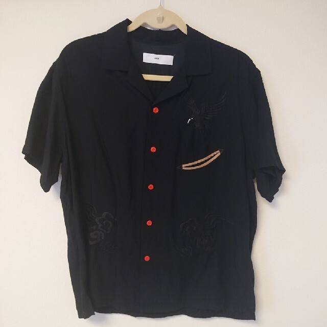 TOGA(トーガ)のTOGA VIRILIS 刺繍 Tシャツ 黒 ブラック メンズのトップス(Tシャツ/カットソー(半袖/袖なし))の商品写真
