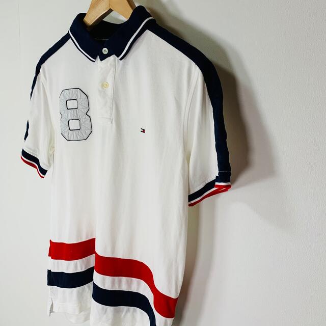 TOMMY HILFIGER(トミーヒルフィガー)の【345】TOMMY HILFIGER トミーフィルフィガー ポロシャツ　XL メンズのトップス(ポロシャツ)の商品写真