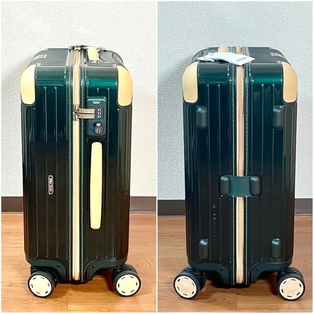【新品】Rimowaリモワ 42Lボサノバ 限定品4輪 深緑レザースーツケース