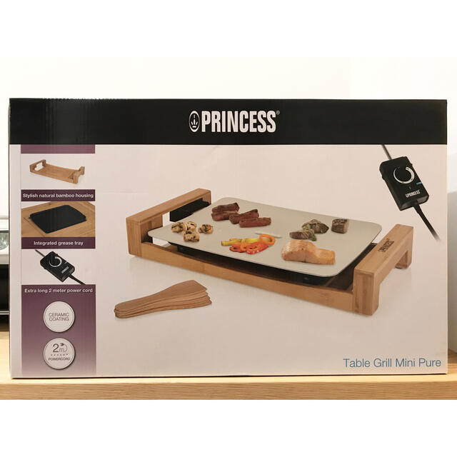 新品・未使用　Princess Table Grill Mini Pure スマホ/家電/カメラの調理家電(ホットプレート)の商品写真