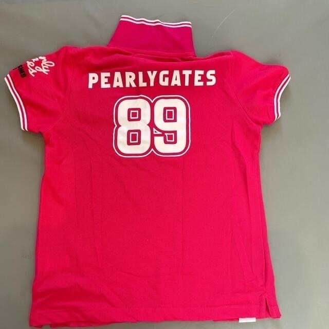 PEARLY GATES(パーリーゲイツ)の上のシャツ！可愛いパーリーゲイツ2枚セット！濃紺とピンク！美品！ レディースのトップス(ポロシャツ)の商品写真