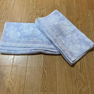 ランバン(LANVIN)の⭐︎ランバン　LANVAN  レース付きフェイスタオル2枚(タオル/バス用品)