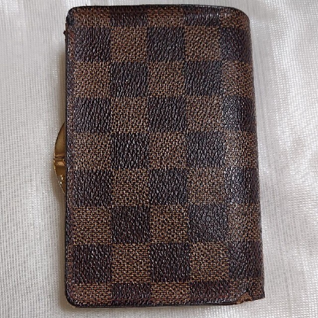 LOUIS VUITTON - ルイヴィトン ダミエ二つ折りがま口財布の通販 by