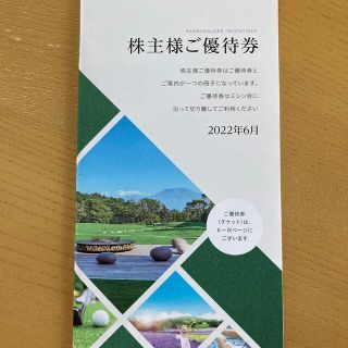 東急不動産株主優待　１冊(宿泊券)