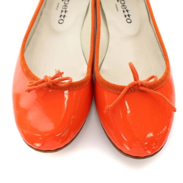 repetto(レペット)のレペット バレエシューズ フラットシューズ リボン 靴 36.5 オレンジ レディースの靴/シューズ(バレエシューズ)の商品写真