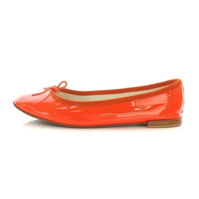 repetto(レペット)のレペット バレエシューズ フラットシューズ リボン 靴 36.5 オレンジ レディースの靴/シューズ(バレエシューズ)の商品写真