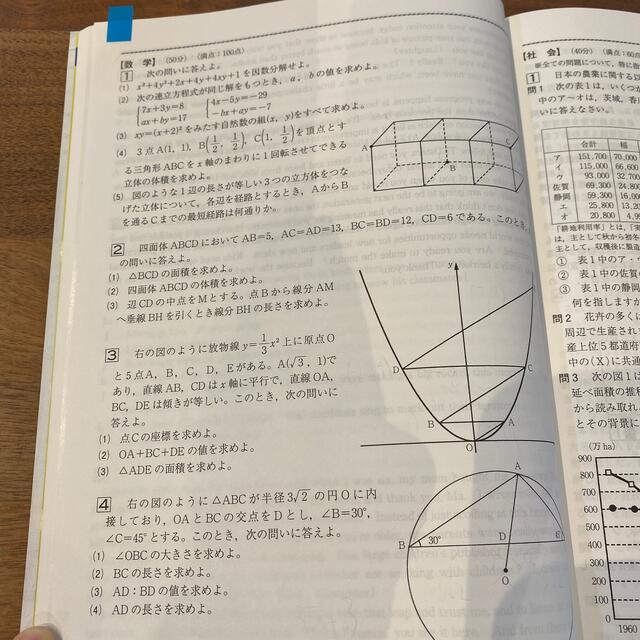 贈物 昭和学院秀英高校 2020年度用 5年間 過去問 高校受験 問題集