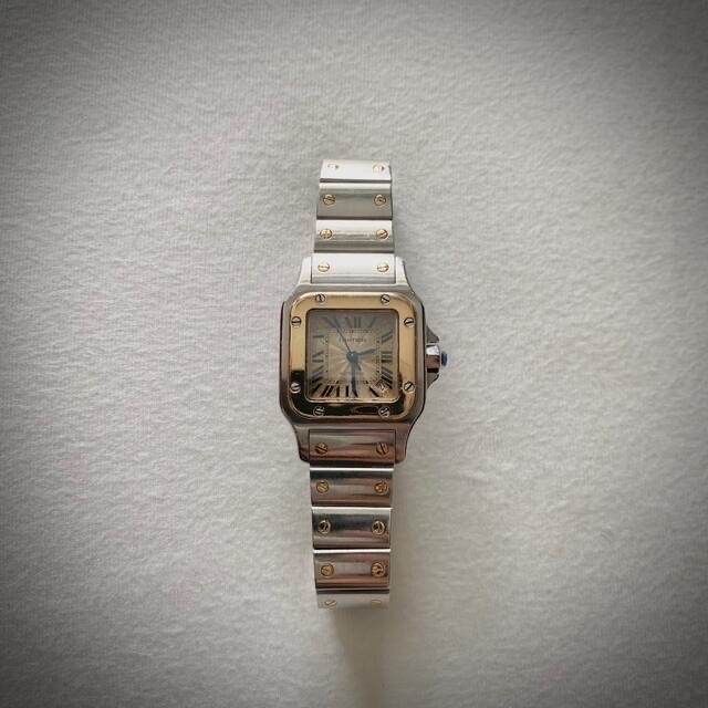 カルティエ Cartier サントス ガルベ SM  コンビ