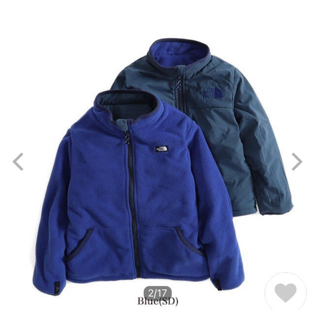 THE NORTH FACE(ザノースフェイス)の専用THE NORTH FACE リバーシブル フリースジャケット  130cm キッズ/ベビー/マタニティのキッズ服男の子用(90cm~)(ジャケット/上着)の商品写真