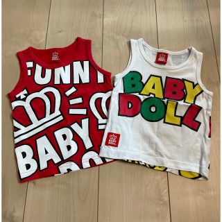 ベビードール(BABYDOLL)のベビードール　ノースリーブ　2点セット　80(Ｔシャツ)