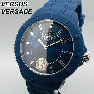 ヴェルサーチ(VERSACE)のブルー★ケース付属【新品】ヴェルサス/ヴェルサーチ クォーツ 腕時計 メンズ(腕時計(アナログ))