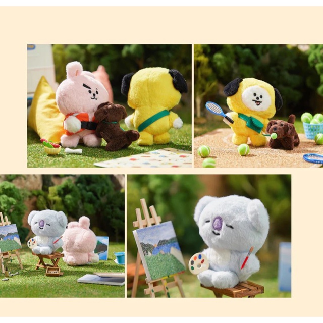 防弾少年団(BTS)(ボウダンショウネンダン)のBT21 in the forest 新作　ぬい　韓国　ピクニック エンタメ/ホビーのおもちゃ/ぬいぐるみ(キャラクターグッズ)の商品写真