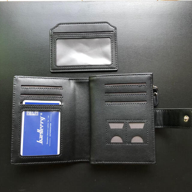 新品　メンズ　折り財布　二つ折り財布　カードホルダー　父の日 メンズのファッション小物(折り財布)の商品写真
