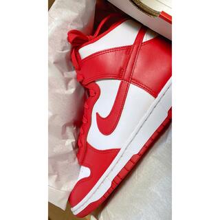 NIKE - Dunk High "Championship White and Red"