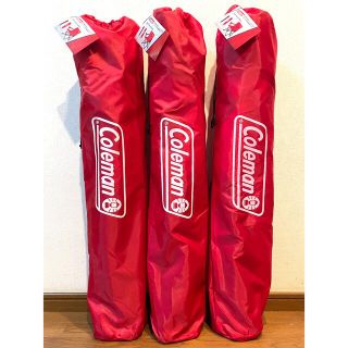 コールマン(Coleman)の【3脚セット】新品未使用 Coleman アームチェア 定番カラー レッド 赤色(テーブル/チェア)