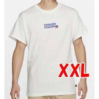 ナイキ(NIKE)のXXL NIKESBスケートボードTシャツ DQ1855-133センターロゴ白(Tシャツ/カットソー(半袖/袖なし))