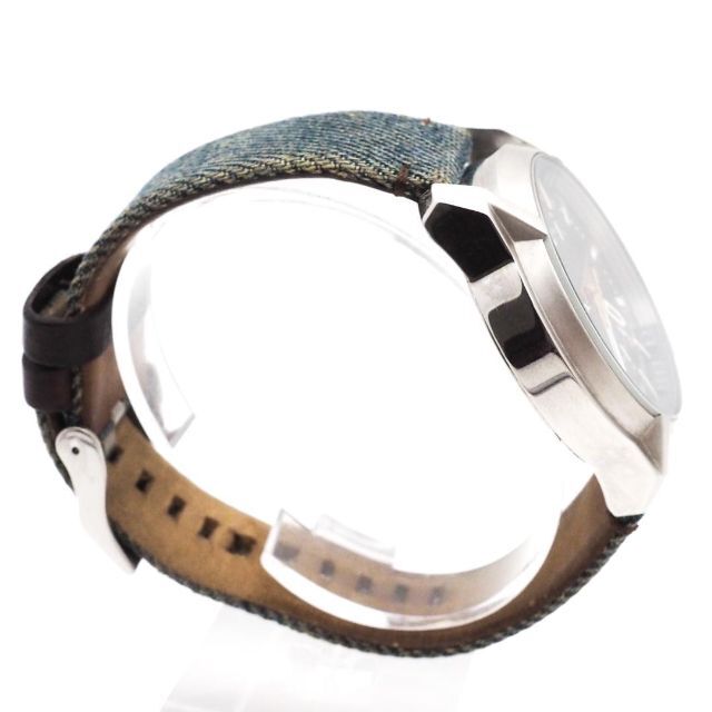 DIESEL(ディーゼル)の《希少》DIESEL 腕時計 ネイビー デニム 10気圧防水 ビックフェイス メンズの時計(腕時計(アナログ))の商品写真