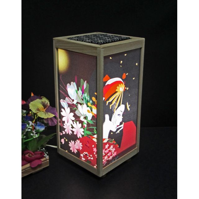 「花魁哀愁』華燭の宿り木　LED・厚上質紙張貼・軽量／PK-041