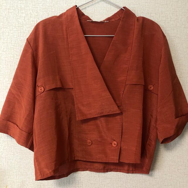 Lochie(ロキエ)のorange blouse レディースのトップス(シャツ/ブラウス(半袖/袖なし))の商品写真