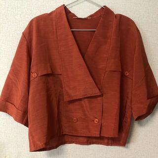 ロキエ(Lochie)のorange blouse(シャツ/ブラウス(半袖/袖なし))