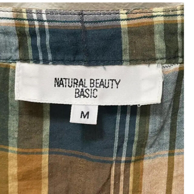 NATURAL BEAUTY BASIC(ナチュラルビューティーベーシック)のナチュラルビューティベーシック　チェック レディースのトップス(シャツ/ブラウス(半袖/袖なし))の商品写真