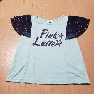 ピンクラテ(PINK-latte)のピンクラテ Pink latte 半袖カットソー 160(S) エメラルドグ(Tシャツ/カットソー)