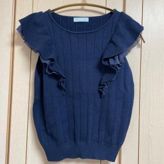 ティティアンドコー(titty&co)のtitty&co ニットレーストップス(カットソー(半袖/袖なし))