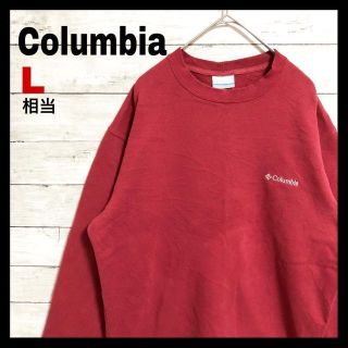 コロンビア(Columbia)のd13 US古着 コロンビア スウェット 刺繍 ワンポイントロゴ L相当(スウェット)