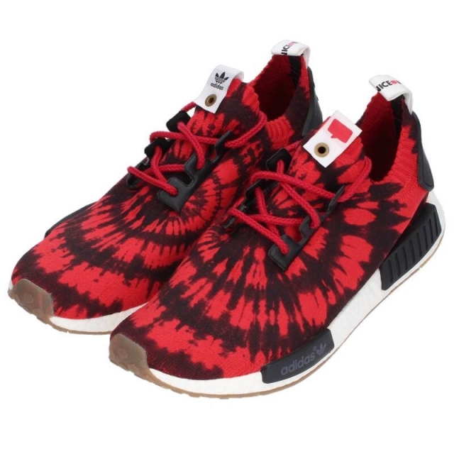 アディダス NMD R1 PK NICE KICKS AQ4791 ノマド ランナー プライムニットスニーカー メンズ 27.5cm アディダス ADIDAS アディダス 赤 レッド 白色 ホワイト NMD_R1