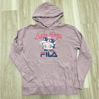 フィラ(FILA)のお値下げ✳︎ほぼ未使用♡FILA×BETTY BOOP パーカー(パーカー)