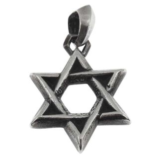 クロムハーツ(Chrome Hearts)のCHROME HEARTS クロムハーツ（原本無） STAR OF DAVID PENDANT スターオブダビデ ペンダントトップ シルバー系【中古】(ネックレス)