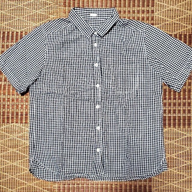 GU(ジーユー)のコットン半袖シャツ レディースのトップス(シャツ/ブラウス(半袖/袖なし))の商品写真