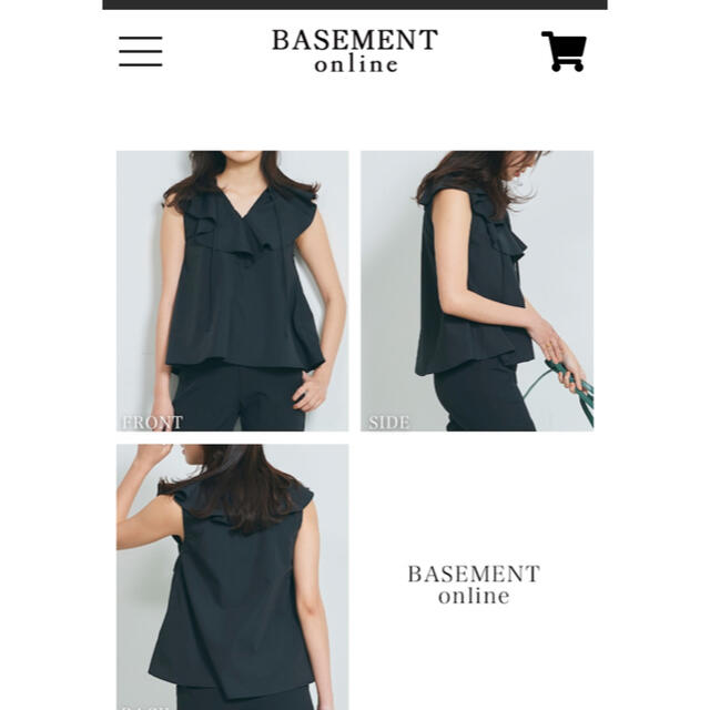 BASEMENT(ベースメント)の♡basement online フリルブラウス♡ レディースのトップス(シャツ/ブラウス(半袖/袖なし))の商品写真
