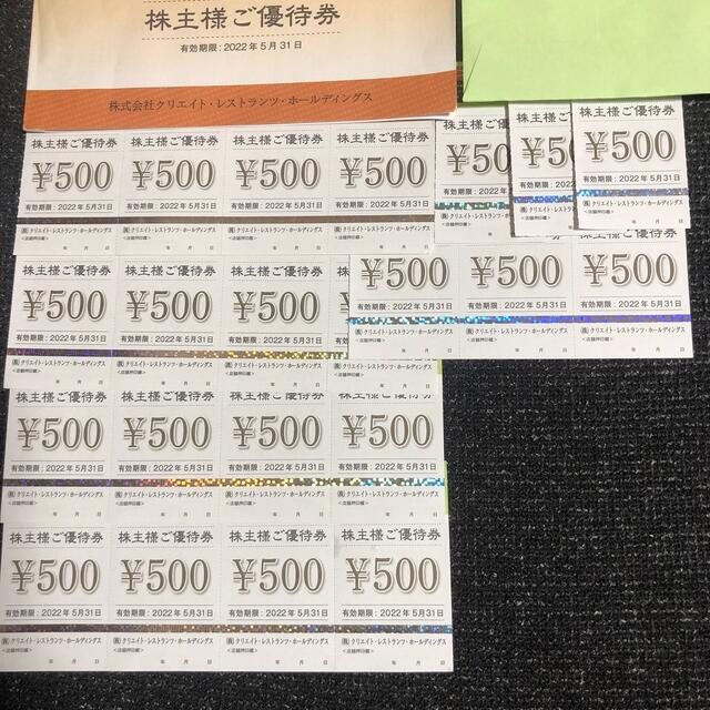 チケットクリエイトレストランツ株主優待　11,000円分