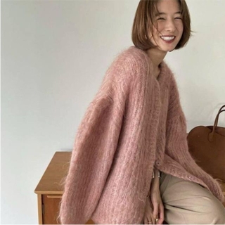 クラネ(CLANE)の【CLANE】COLOR MOHAIR SHAGGY CARDIGAN　1(カーディガン)