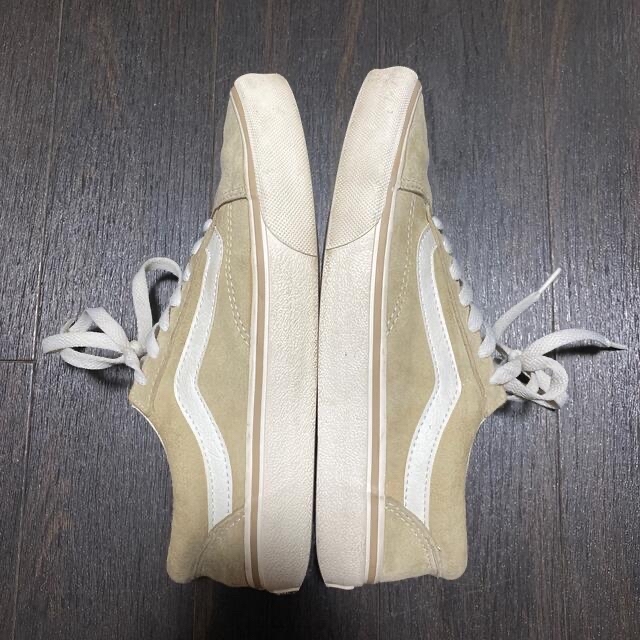 VANS - VANS 24.5cm ベージュ オールドスクールの通販 by こうめ