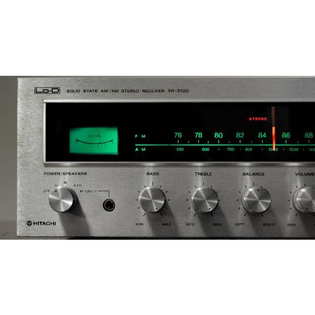 日立(ヒタチ)の★HITACHI Lo-D STEREO RECEIVER SR-3100 スマホ/家電/カメラのオーディオ機器(アンプ)の商品写真