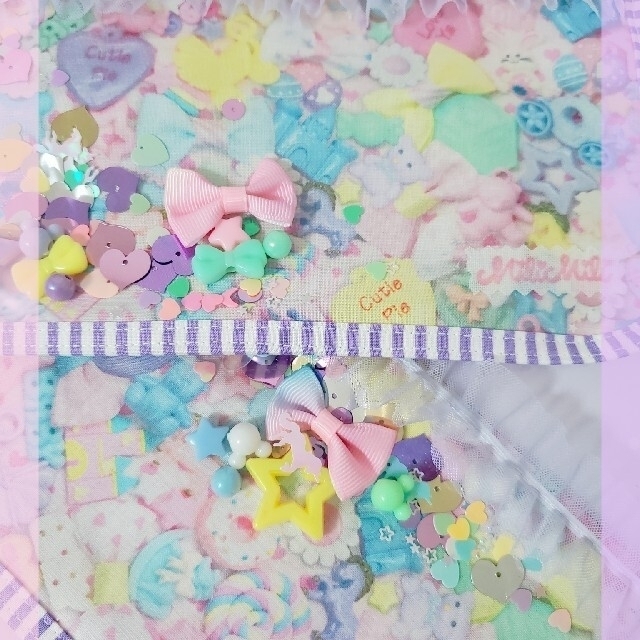 PastelDream　ランドセルカバー　ゆめかわ　パーツ　小学生女の子　ギフト ハンドメイドのキッズ/ベビー(外出用品)の商品写真