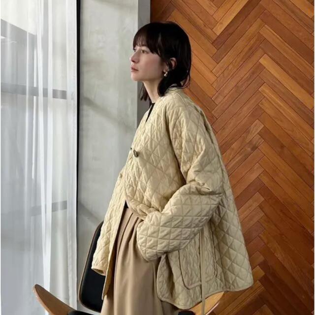 CLANE(クラネ)のCLANE QUILTING NO COLLAR JACKET レディースのジャケット/アウター(ノーカラージャケット)の商品写真