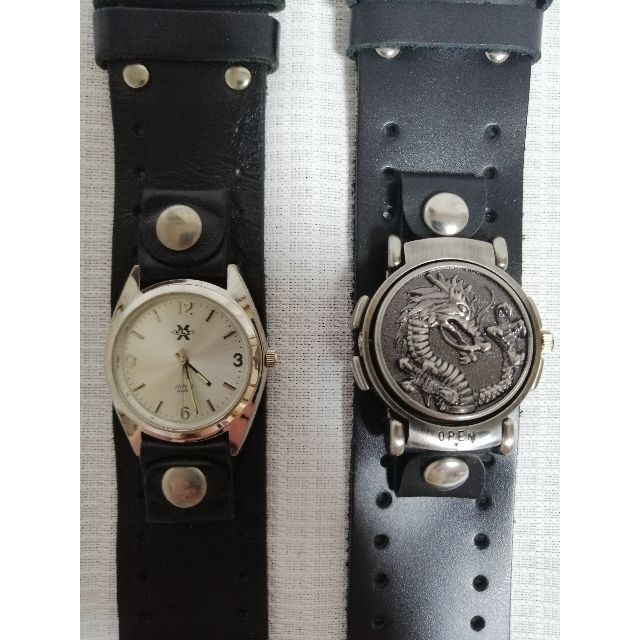 INDEPENDENT(インディペンデント)のユニセックス　X Fly　INDEPENDENT　アナログ腕時計（黒、銀）２点 メンズの時計(腕時計(アナログ))の商品写真