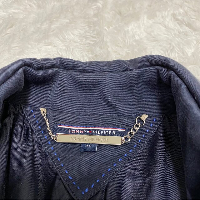 TOMMY HILFIGER(トミーヒルフィガー)のTOMMY HILFIGER トミーヒルフィガー ☆ トレンチコート ネイビー レディースのジャケット/アウター(トレンチコート)の商品写真