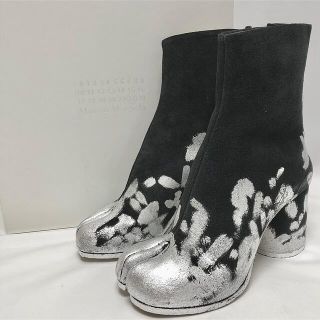 36 新品 メゾンマルジェラ タビ ラバー ブーツ 白 足袋 Tabi アンクル