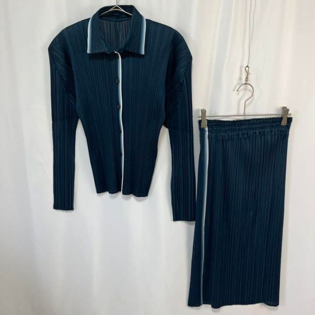 極美品 1999 PLEATS PLEASE グラデーションライン セットアップ