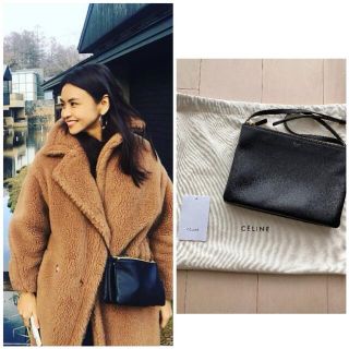 セリーヌ(celine)の【jillejille様専用】レア 旧ロゴ CELINE トリオラージ バッグ(ショルダーバッグ)