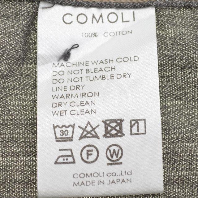 【COMOLI】21SS T01-02017 ヨリ杢 シャツ長袖シャツ 6