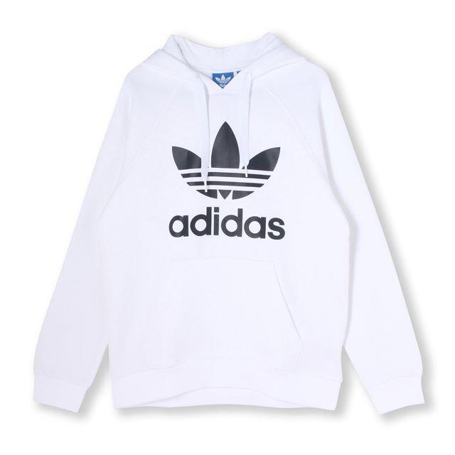 adidas(アディダス)のO【新品/即日発送OK】adidas オリジナルス パーカー 白 ホワイト メンズのトップス(パーカー)の商品写真