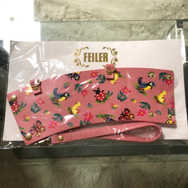 FEILER(フェイラー)の【りんご様専用】FEILER　フェイラー　カップホルダー　ピンク レディースのファッション小物(その他)の商品写真