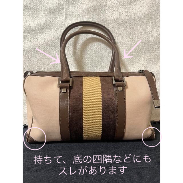 Gucci(グッチ)のお値下げ☆グッチ■ミニボストン 正規品GGキャンバス×レザー シリアル番号有  レディースのバッグ(ハンドバッグ)の商品写真