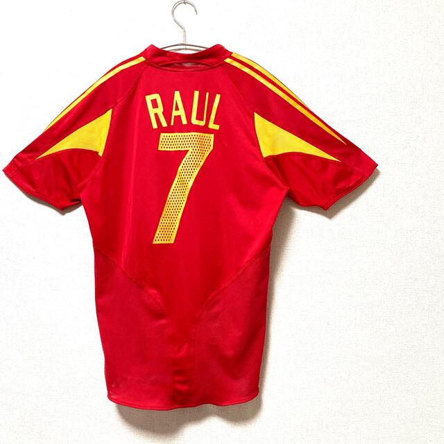 adidas(アディダス)の【美品】スペイン代表 RAUL ラウール　ユニフォーム　背番号7 無敵艦隊時代 スポーツ/アウトドアのサッカー/フットサル(ウェア)の商品写真
